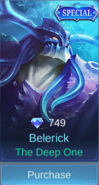 The Deep One Belerick skin card in-game