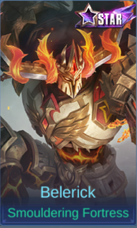 Smouldering Fortress Belerick skin card in-game