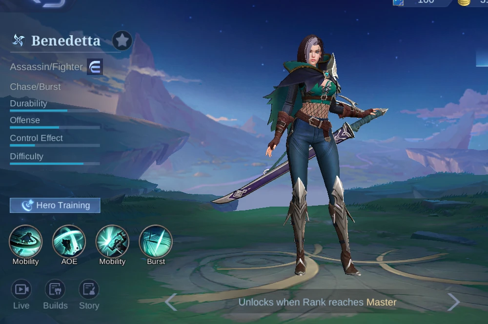 Benedetta Assassin Fighter hero overview