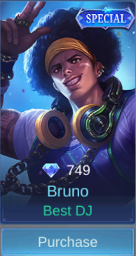 Best DJ Bruno skin card in-game