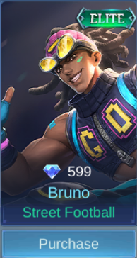 Street Football Bruno skin card in-game
