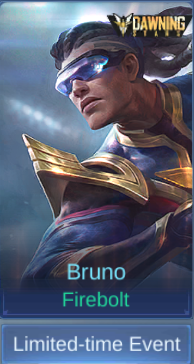 Firebolt Bruno skin card in-game