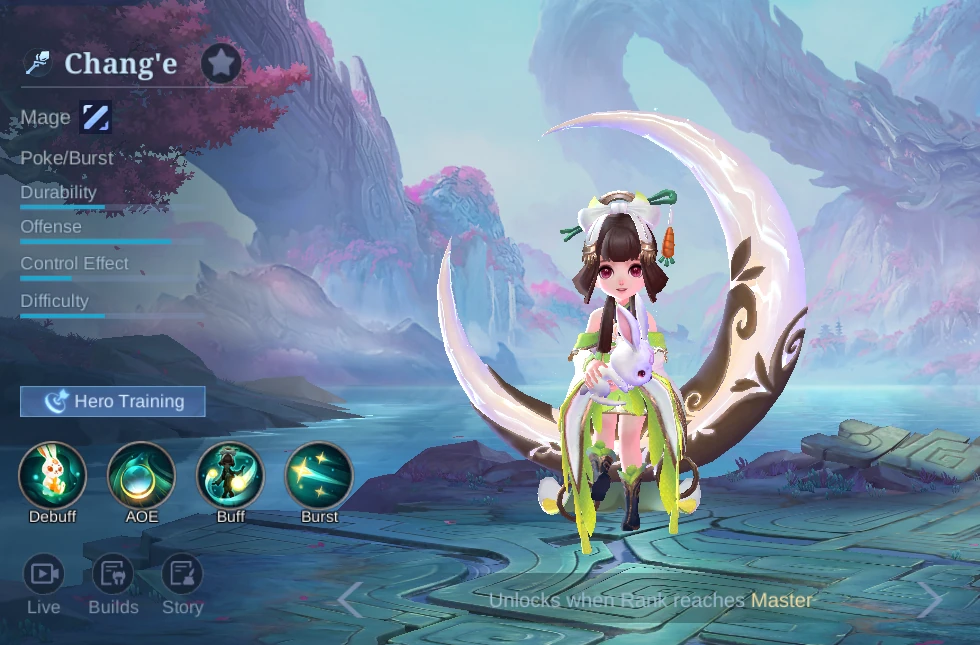 Chang'e Mage hero overview in MLBB
