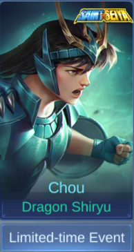 Dragon Shiryu Chou skin card in-game
