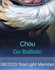 Go Ballistic Chou skin card in-game