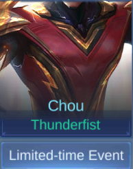 Thunderfist Chou skin card in-game