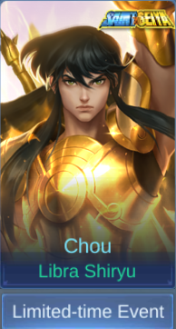Libra Shiryu Chou skin card in-game