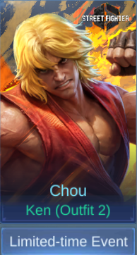 Ken (Outfit 2) Chou skin card in-game