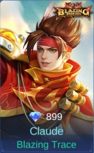 Claude Blazing Trace skin