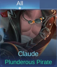 Claude Plunderous Pirate skin