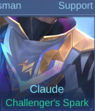 Claude Challenger's Spark skin
