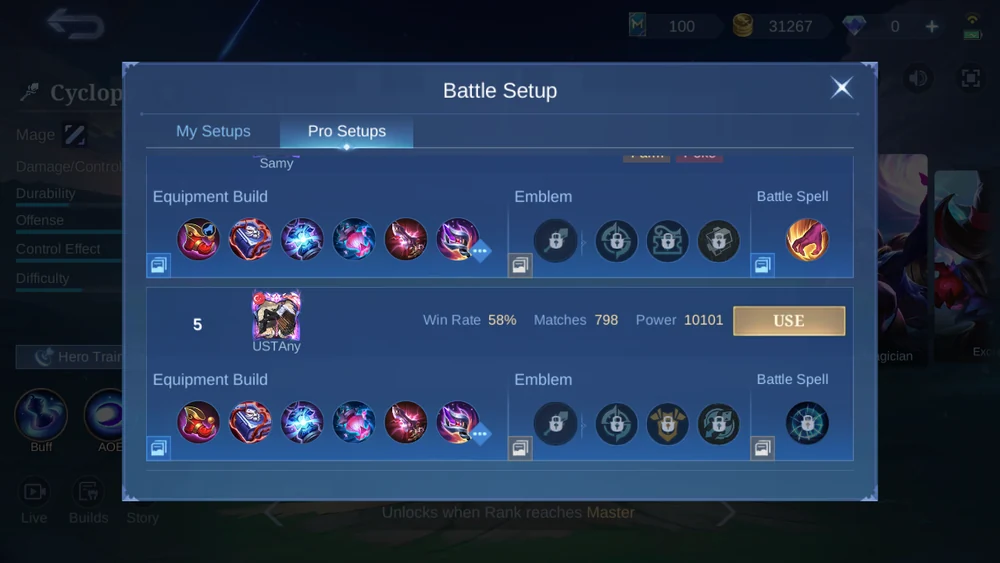 Cyclops in-game Pro Setup snapshot 4