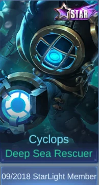 Cyclops Deep Sea Rescuer skin card in-game screenshot