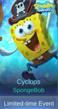 Cyclops SpongeBob skin card in-game screenshot