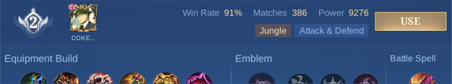 Dyrroth Pro Setup rank 2 build row