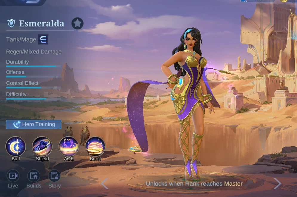 Esmeralda Tank and Mage hero overview