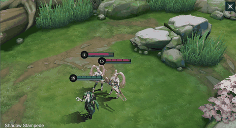 Faramis using Shadow Stampede in MLBB