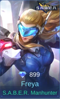 S.A.B.E.R. Manhunter Freya skin card