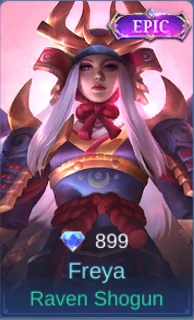 Raven Shogun Freya skin card