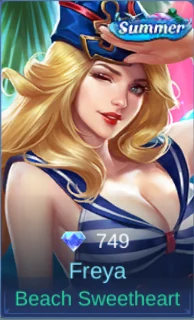 Beach Sweetheart Freya skin card