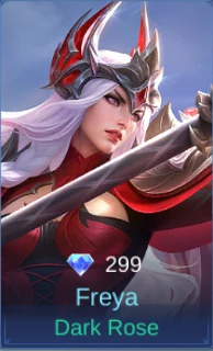 Dark Rose Freya skin card