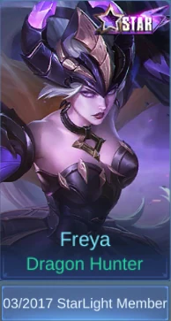 Dragon Hunter Freya skin card