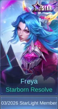 Starborn Resolve Freya skin card