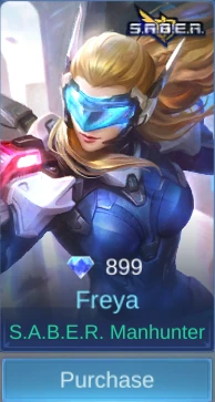 S.A.B.E.R. Manhunter Freya skin card