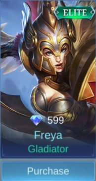Gladiator Freya skin card