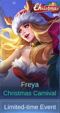 Christmas Carnival Freya skin card
