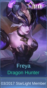 Dragon Hunter Freya skin card