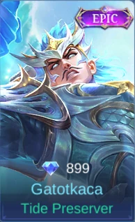 Gatotkaca Tide Preserver skin card in-game screenshot