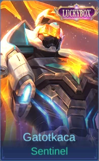 Gatotkaca Sentinel skin card in-game screenshot