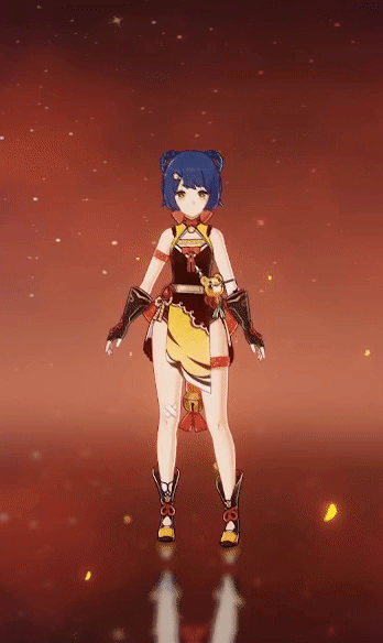 Xiangling Idle Animation 1 animation