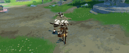 Zhongli Rain of Stone talent animation