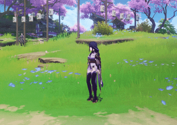 Raiden Shogun Origin talent animation