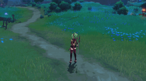 Kuki Shinobu Shinobu's Shadowsword talent animation