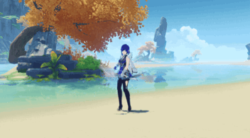 Yelan Stealthy Bowshot talent animation
