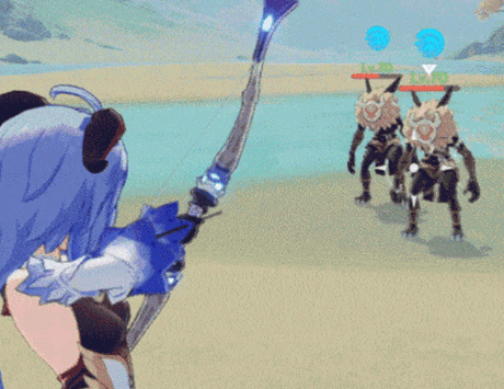 Ganyu Liutian Archery skill animation preview