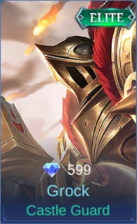 Grock Castle Guard skin card in-game screenshot