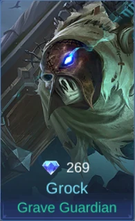 Grock Grave Guardian skin card in-game screenshot