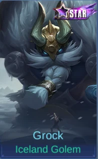 Grock Iceland Golem skin card in-game screenshot
