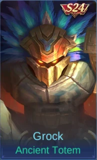 Grock Ancient Totem skin card in-game screenshot
