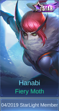 Fiery Moth Hanabi skin card