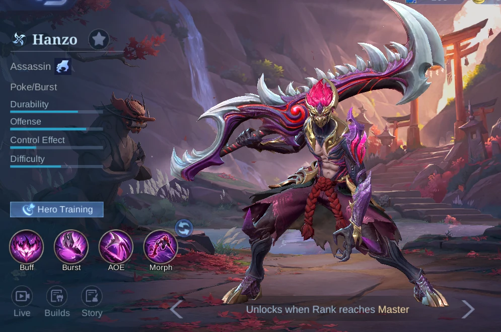 Hanzo Assassin hero overview in Mobile Legends Bang Bang