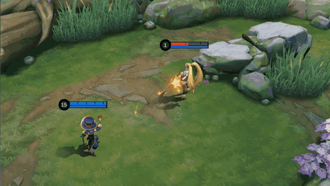 Magic Master Harley skill demonstration in-game