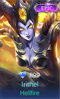 Irithel Hellfire skin card