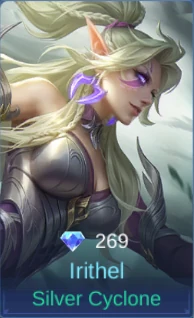 Irithel Silver Cyclone skin card