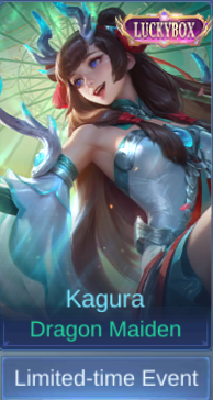 Dragon Maiden Kagura skin card in-game