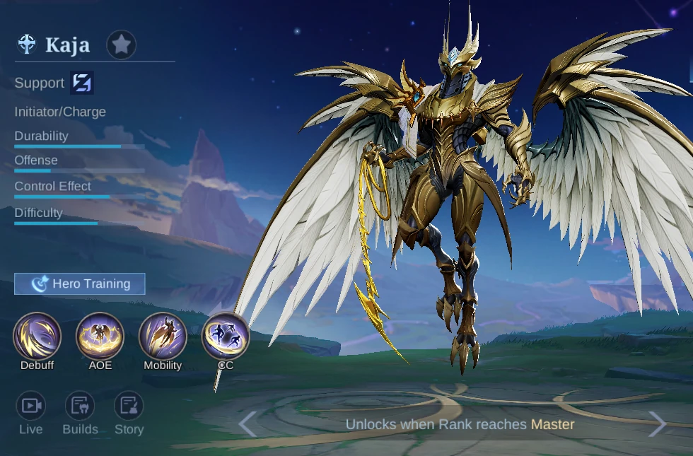 Kaja Support hero overview in MLBB